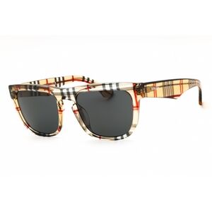 NWT Burberry 0BE4431U-412287 Vintage Check Rectangle 56mm Sunglasses